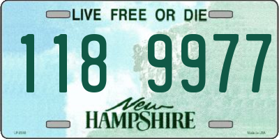 NH license plate 1189977