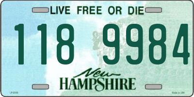 NH license plate 1189984