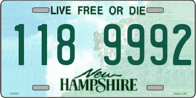 NH license plate 1189992