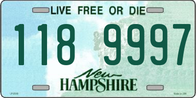 NH license plate 1189997
