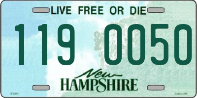 NH license plate 1190050