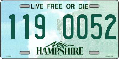 NH license plate 1190052