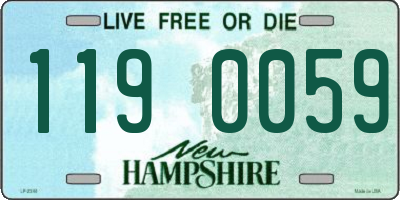 NH license plate 1190059