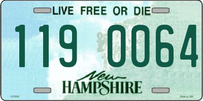 NH license plate 1190064