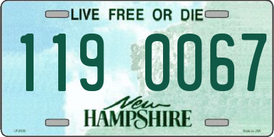 NH license plate 1190067
