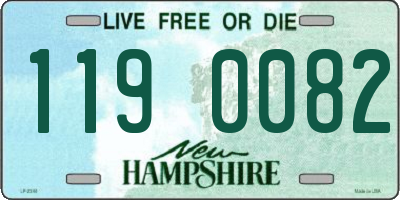 NH license plate 1190082