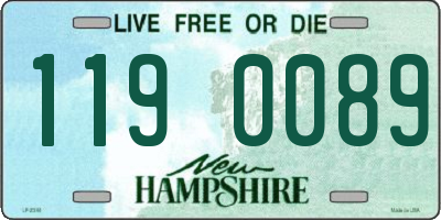 NH license plate 1190089
