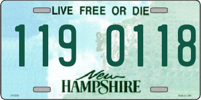 NH license plate 1190118