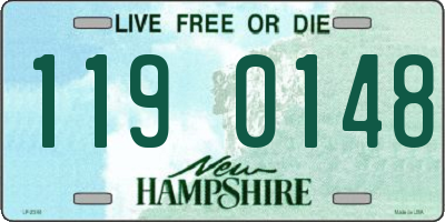 NH license plate 1190148