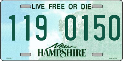 NH license plate 1190150