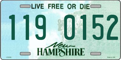 NH license plate 1190152