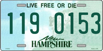 NH license plate 1190153