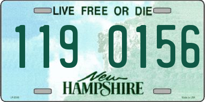 NH license plate 1190156