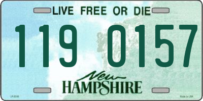 NH license plate 1190157