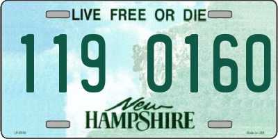 NH license plate 1190160