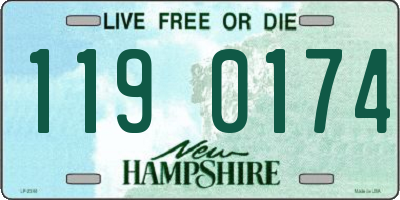 NH license plate 1190174