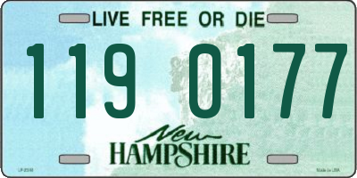 NH license plate 1190177