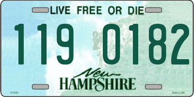NH license plate 1190182