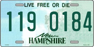 NH license plate 1190184
