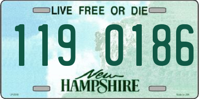 NH license plate 1190186