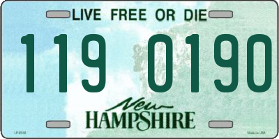 NH license plate 1190190