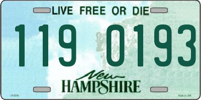 NH license plate 1190193