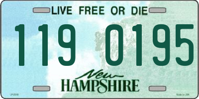 NH license plate 1190195