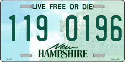 NH license plate 1190196