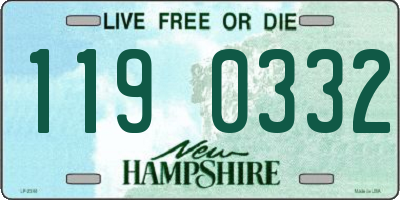 NH license plate 1190332