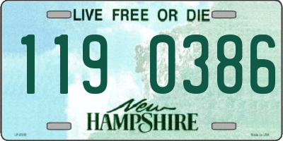 NH license plate 1190386