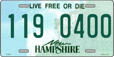 NH license plate 1190400
