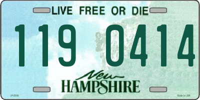 NH license plate 1190414