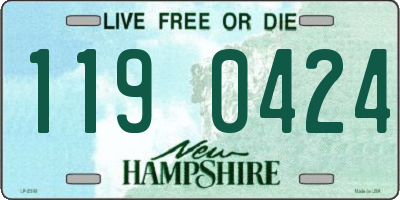 NH license plate 1190424