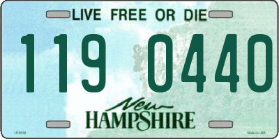 NH license plate 1190440