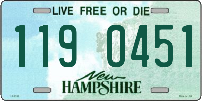 NH license plate 1190451