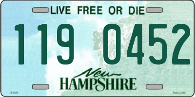 NH license plate 1190452