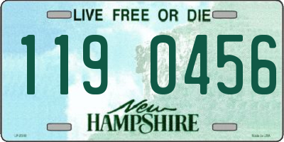 NH license plate 1190456