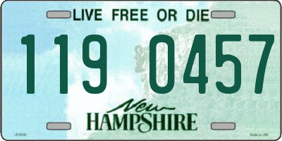 NH license plate 1190457