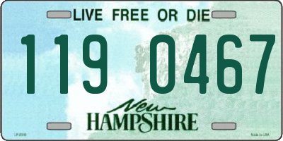 NH license plate 1190467