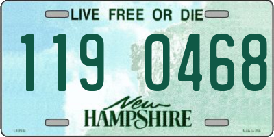NH license plate 1190468