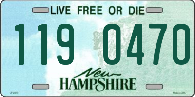 NH license plate 1190470