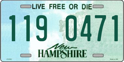 NH license plate 1190471
