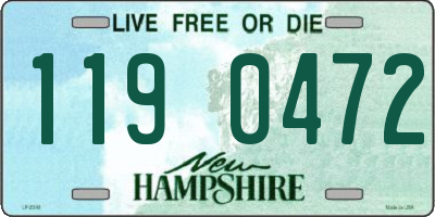 NH license plate 1190472