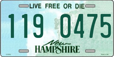 NH license plate 1190475