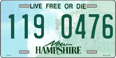 NH license plate 1190476