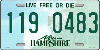 NH license plate 1190483