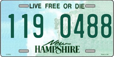 NH license plate 1190488