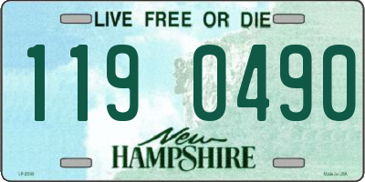 NH license plate 1190490