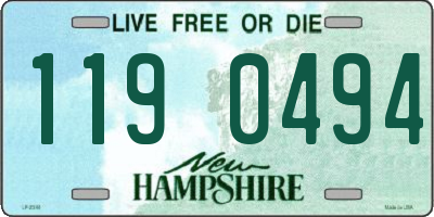 NH license plate 1190494