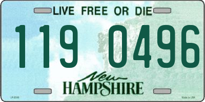 NH license plate 1190496